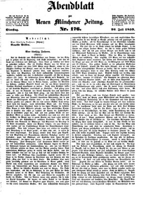 Neue Münchener Zeitung. Morgenblatt (Süddeutsche Presse) Dienstag 26. Juli 1859