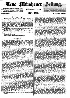 Neue Münchener Zeitung. Morgenblatt (Süddeutsche Presse) Samstag 6. August 1859