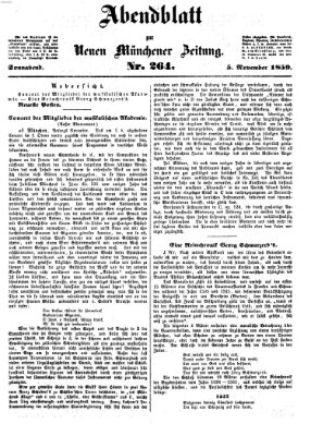 Neue Münchener Zeitung. Morgenblatt (Süddeutsche Presse) Samstag 5. November 1859