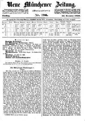 Neue Münchener Zeitung. Morgenblatt (Süddeutsche Presse) Dienstag 13. Dezember 1859