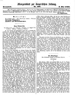 Bayerische Zeitung. Mittag-Ausgabe (Süddeutsche Presse) Samstag 3. Mai 1862