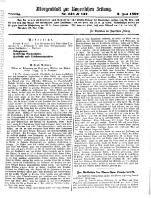 Bayerische Zeitung. Mittag-Ausgabe (Süddeutsche Presse) Montag 2. Juni 1862