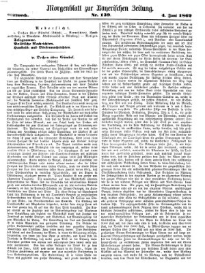 Bayerische Zeitung. Mittag-Ausgabe (Süddeutsche Presse) Mittwoch 4. Juni 1862