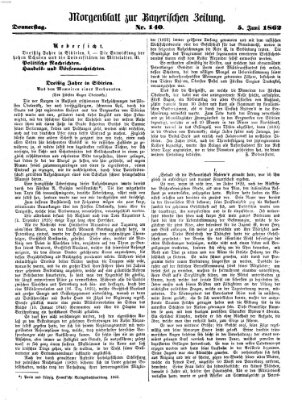 Bayerische Zeitung. Mittag-Ausgabe (Süddeutsche Presse) Donnerstag 5. Juni 1862