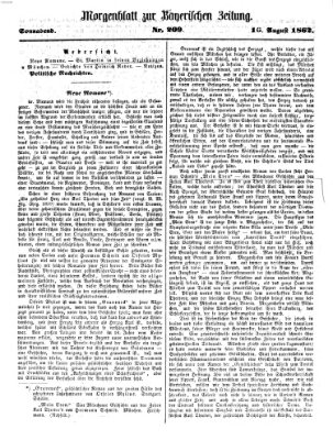 Bayerische Zeitung. Mittag-Ausgabe (Süddeutsche Presse) Samstag 16. August 1862