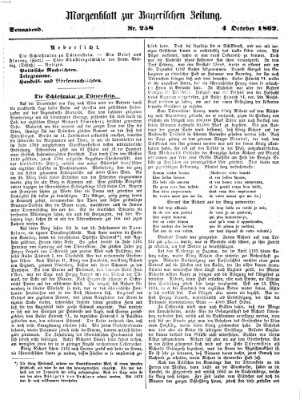 Bayerische Zeitung. Mittag-Ausgabe (Süddeutsche Presse) Samstag 4. Oktober 1862