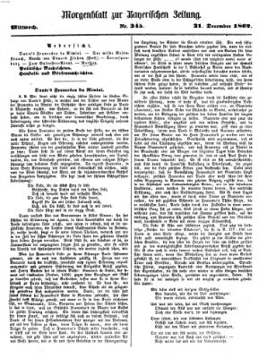 Bayerische Zeitung. Mittag-Ausgabe (Süddeutsche Presse) Mittwoch 31. Dezember 1862