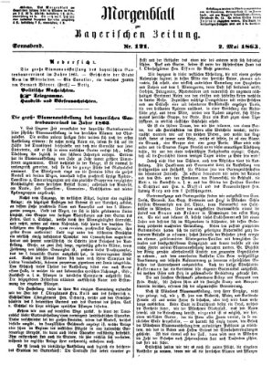 Bayerische Zeitung. Mittag-Ausgabe (Süddeutsche Presse) Samstag 2. Mai 1863