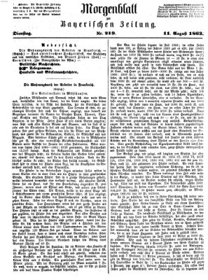 Bayerische Zeitung. Mittag-Ausgabe (Süddeutsche Presse) Dienstag 11. August 1863