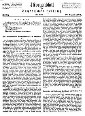 Bayerische Zeitung. Mittag-Ausgabe (Süddeutsche Presse) Freitag 28. August 1863