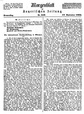 Bayerische Zeitung. Mittag-Ausgabe (Süddeutsche Presse) Donnerstag 17. September 1863