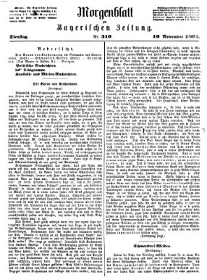 Bayerische Zeitung. Mittag-Ausgabe (Süddeutsche Presse) Dienstag 10. November 1863