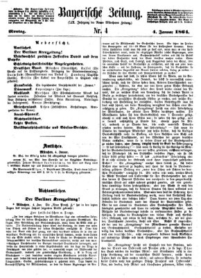 Bayerische Zeitung. Mittag-Ausgabe (Süddeutsche Presse) Montag 4. Januar 1864