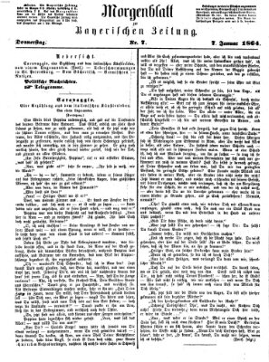 Bayerische Zeitung. Mittag-Ausgabe (Süddeutsche Presse) Donnerstag 7. Januar 1864