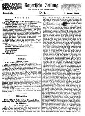 Bayerische Zeitung. Mittag-Ausgabe (Süddeutsche Presse) Samstag 9. Januar 1864