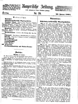 Bayerische Zeitung. Mittag-Ausgabe (Süddeutsche Presse) Freitag 29. Januar 1864