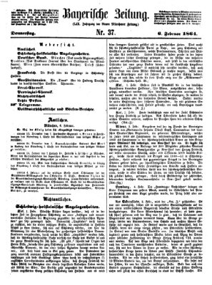 Bayerische Zeitung. Mittag-Ausgabe (Süddeutsche Presse) Samstag 6. Februar 1864