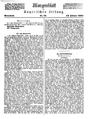 Bayerische Zeitung. Mittag-Ausgabe (Süddeutsche Presse) Samstag 13. Februar 1864