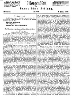 Bayerische Zeitung. Mittag-Ausgabe (Süddeutsche Presse) Mittwoch 2. März 1864