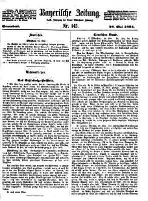 Bayerische Zeitung. Mittag-Ausgabe (Süddeutsche Presse) Samstag 28. Mai 1864