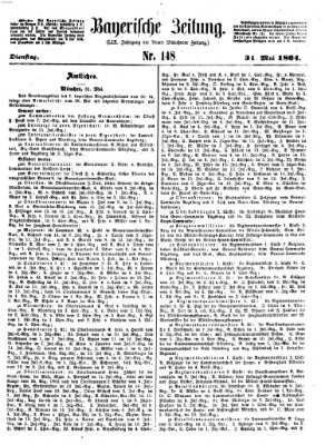 Bayerische Zeitung. Mittag-Ausgabe (Süddeutsche Presse) Dienstag 31. Mai 1864