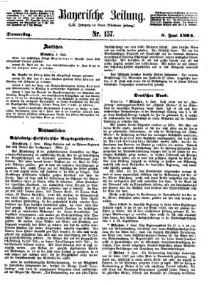 Bayerische Zeitung. Mittag-Ausgabe (Süddeutsche Presse) Donnerstag 9. Juni 1864