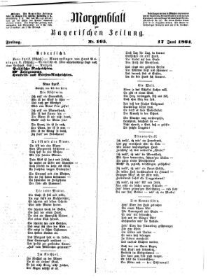 Bayerische Zeitung. Mittag-Ausgabe (Süddeutsche Presse) Freitag 17. Juni 1864