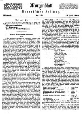 Bayerische Zeitung. Mittag-Ausgabe (Süddeutsche Presse) Mittwoch 13. Juli 1864