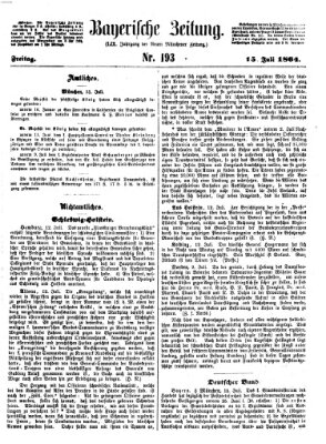 Bayerische Zeitung. Mittag-Ausgabe (Süddeutsche Presse) Freitag 15. Juli 1864