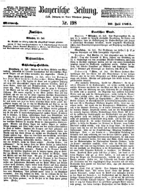 Bayerische Zeitung. Mittag-Ausgabe (Süddeutsche Presse) Mittwoch 20. Juli 1864