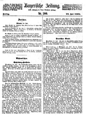 Bayerische Zeitung. Mittag-Ausgabe (Süddeutsche Presse) Freitag 22. Juli 1864