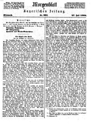 Bayerische Zeitung. Mittag-Ausgabe (Süddeutsche Presse) Mittwoch 27. Juli 1864