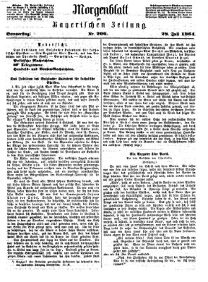 Bayerische Zeitung. Mittag-Ausgabe (Süddeutsche Presse) Donnerstag 28. Juli 1864