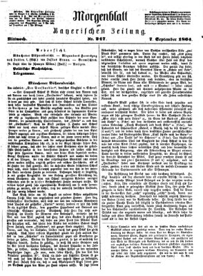 Bayerische Zeitung. Mittag-Ausgabe (Süddeutsche Presse) Mittwoch 7. September 1864