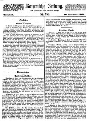 Bayerische Zeitung. Mittag-Ausgabe (Süddeutsche Presse) Samstag 10. September 1864