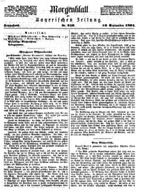 Bayerische Zeitung. Mittag-Ausgabe (Süddeutsche Presse) Samstag 10. September 1864