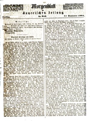 Bayerische Zeitung. Mittag-Ausgabe (Süddeutsche Presse) Dienstag 13. September 1864