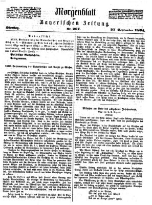 Bayerische Zeitung. Mittag-Ausgabe (Süddeutsche Presse) Dienstag 27. September 1864