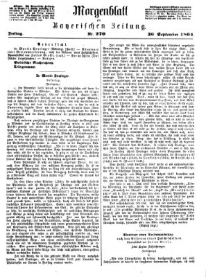 Bayerische Zeitung. Mittag-Ausgabe (Süddeutsche Presse) Freitag 30. September 1864