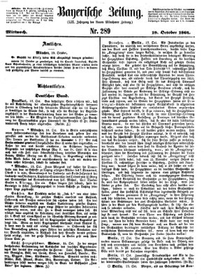 Bayerische Zeitung. Mittag-Ausgabe (Süddeutsche Presse) Mittwoch 19. Oktober 1864