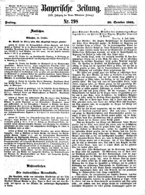 Bayerische Zeitung. Mittag-Ausgabe (Süddeutsche Presse) Freitag 28. Oktober 1864