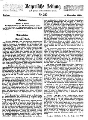 Bayerische Zeitung. Mittag-Ausgabe (Süddeutsche Presse) Freitag 4. November 1864