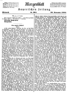 Bayerische Zeitung. Mittag-Ausgabe (Süddeutsche Presse) Mittwoch 23. November 1864