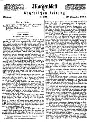 Bayerische Zeitung. Mittag-Ausgabe (Süddeutsche Presse) Mittwoch 30. November 1864