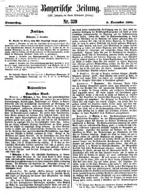 Bayerische Zeitung. Mittag-Ausgabe (Süddeutsche Presse) Donnerstag 8. Dezember 1864