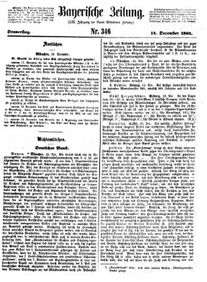 Bayerische Zeitung. Mittag-Ausgabe (Süddeutsche Presse) Donnerstag 15. Dezember 1864