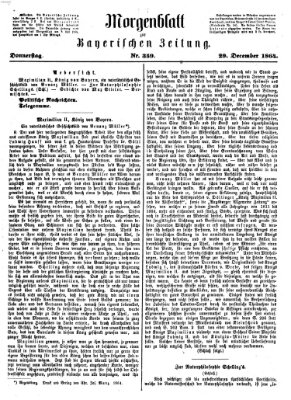 Bayerische Zeitung. Mittag-Ausgabe (Süddeutsche Presse) Donnerstag 29. Dezember 1864