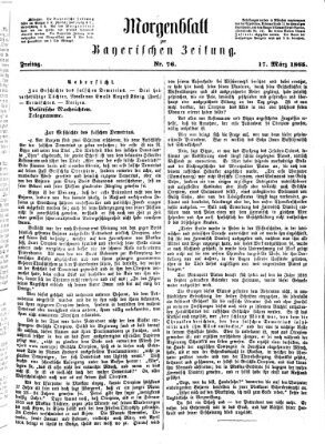 Bayerische Zeitung. Mittag-Ausgabe (Süddeutsche Presse) Freitag 17. März 1865