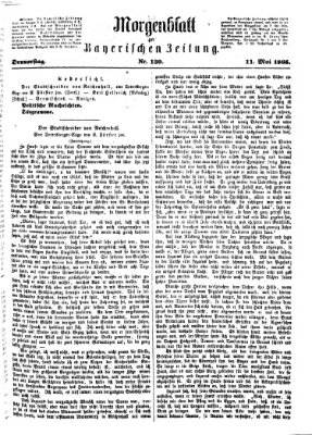 Bayerische Zeitung. Mittag-Ausgabe (Süddeutsche Presse) Donnerstag 11. Mai 1865