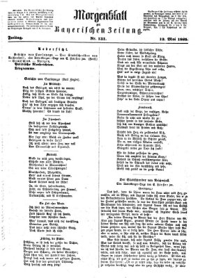 Bayerische Zeitung. Mittag-Ausgabe (Süddeutsche Presse) Freitag 12. Mai 1865